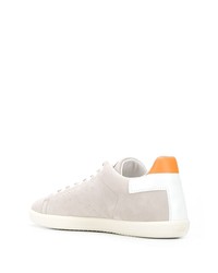 Baskets basses en cuir grises Tod's