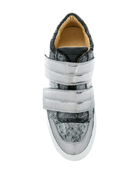 Baskets basses en cuir grises MM6 MAISON MARGIELA