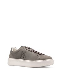 Baskets basses en cuir grises Karl Lagerfeld