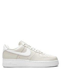 Baskets basses en cuir grises Nike