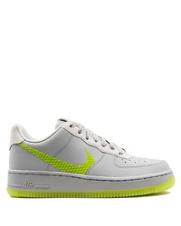 Baskets basses en cuir grises Nike