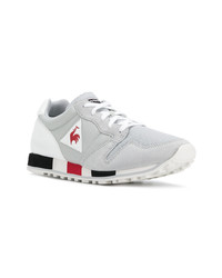 Baskets basses en cuir grises Le Coq Sportif