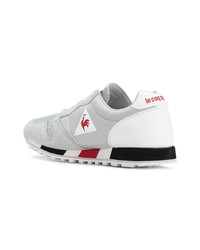 Baskets basses en cuir grises Le Coq Sportif