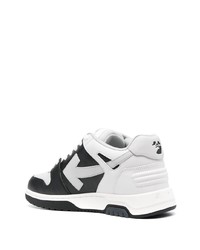 Baskets basses en cuir grises Off-White