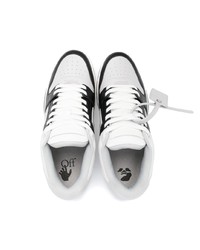 Baskets basses en cuir grises Off-White