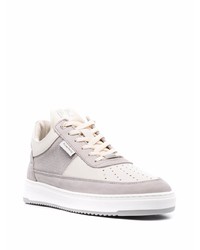 Baskets basses en cuir grises Filling Pieces