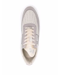 Baskets basses en cuir grises Filling Pieces