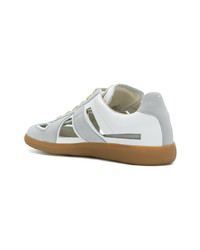 Baskets basses en cuir grises Maison Margiela