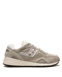 Baskets basses en cuir grises Saucony