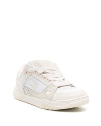 Baskets basses en cuir grises Tommy Jeans