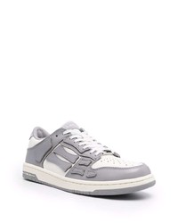 Baskets basses en cuir grises Amiri