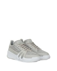 Baskets basses en cuir grises Giuseppe Zanotti