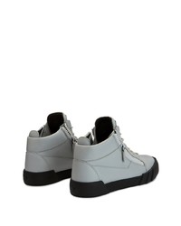 Baskets basses en cuir grises Giuseppe Zanotti