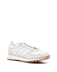 Baskets basses en cuir grises adidas