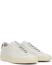 Baskets basses en cuir grises Common Projects