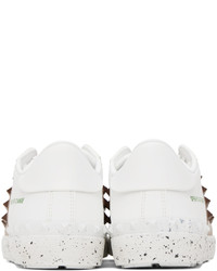 Baskets basses en cuir grises Valentino Garavani