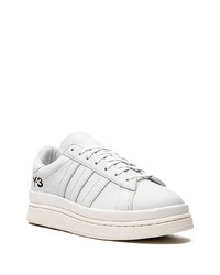 Baskets basses en cuir grises adidas