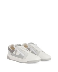 Baskets basses en cuir grises Giuseppe Zanotti