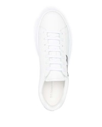 Baskets basses en cuir imprimées blanches et noires DSQUARED2