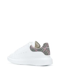 Baskets basses en cuir imprimées blanches Alexander McQueen