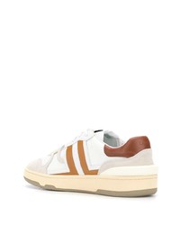 Baskets basses en cuir imprimées blanches Lanvin