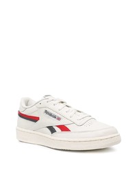 Baskets basses en cuir imprimées blanches Reebok