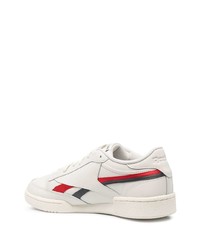 Baskets basses en cuir imprimées blanches Reebok