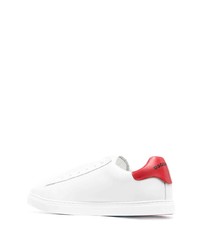 Baskets basses en cuir imprimées blanches DSQUARED2