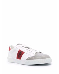 Baskets basses en cuir imprimées blanches DSQUARED2