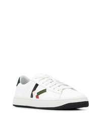 Baskets basses en cuir imprimées blanches Kenzo