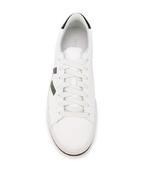 Baskets basses en cuir imprimées blanches Kenzo