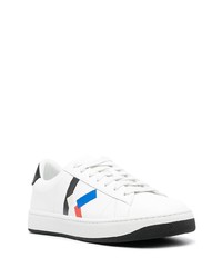 Baskets basses en cuir imprimées blanches Kenzo