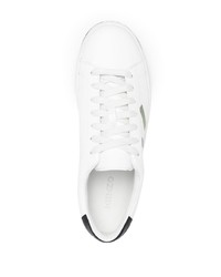 Baskets basses en cuir imprimées blanches Kenzo