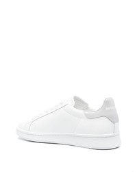 Baskets basses en cuir imprimées blanches DSQUARED2