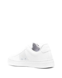 Baskets basses en cuir imprimées blanches BOSS