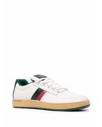 Baskets basses en cuir imprimées blanches PS Paul Smith