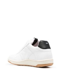 Baskets basses en cuir imprimées blanches Porter