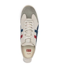 Baskets basses en cuir imprimées blanches Onitsuka Tiger