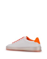 Baskets basses en cuir imprimées blanches Philipp Plein