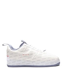 Baskets basses en cuir imprimées blanches Nike