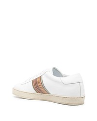 Baskets basses en cuir imprimées blanches PS Paul Smith