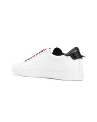 Baskets basses en cuir imprimées blanches Givenchy