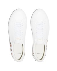 Baskets basses en cuir imprimées blanches Givenchy