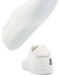 Baskets basses en cuir imprimées blanches Givenchy