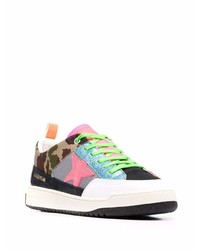 Baskets basses en cuir imprimées multicolores Golden Goose