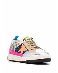 Baskets basses en cuir imprimées multicolores Golden Goose