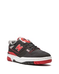 Baskets basses en cuir imprimées noires New Balance