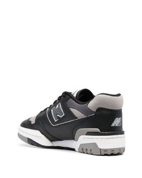 Baskets basses en cuir imprimées noires New Balance