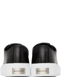 Baskets basses en cuir imprimées noires Givenchy