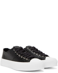 Baskets basses en cuir imprimées noires Givenchy